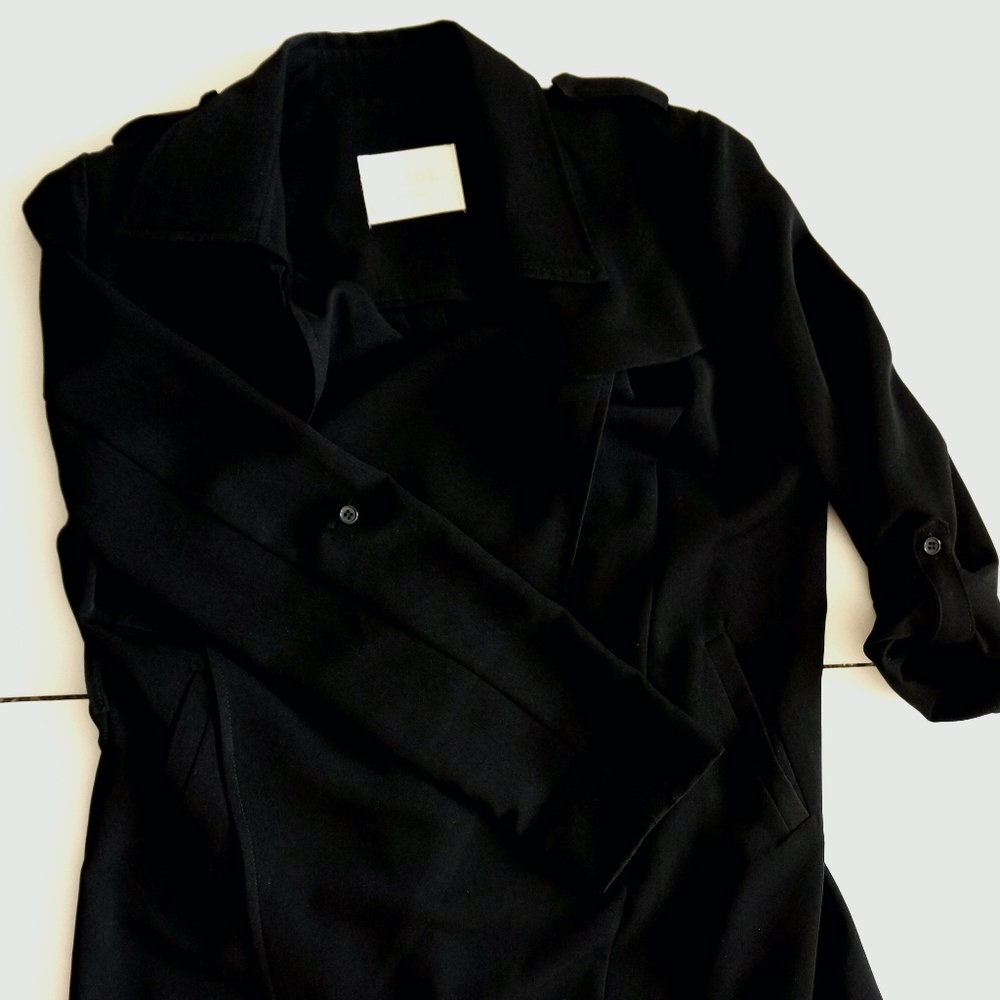 Black short Trench coat